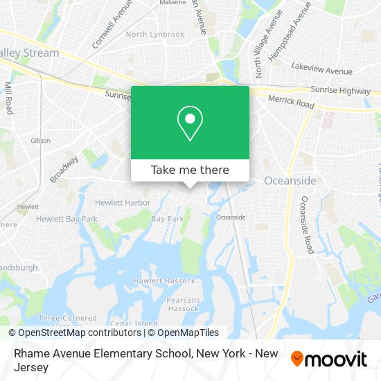 Rhame Avenue Elementary School map