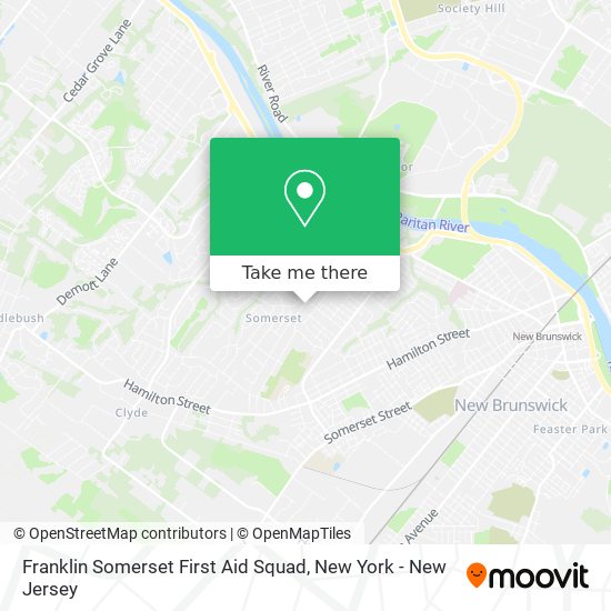 Franklin Somerset First Aid Squad map