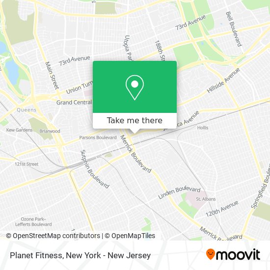 Planet Fitness map