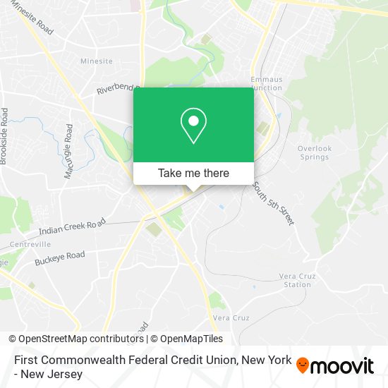 First Commonwealth Federal Credit Union map