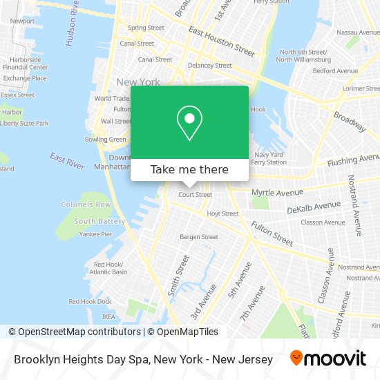 Brooklyn Heights Day Spa map