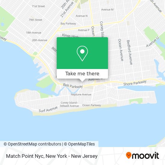 Match Point Nyc map