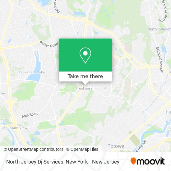 Mapa de North Jersey Dj Services