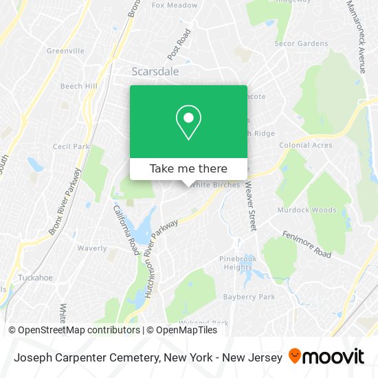 Joseph Carpenter Cemetery map