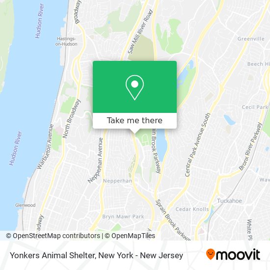 Mapa de Yonkers Animal Shelter