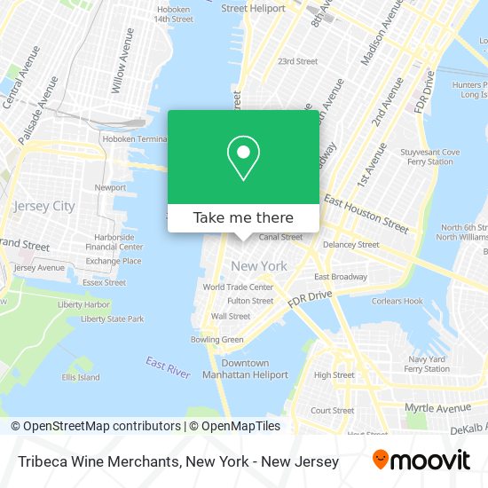Mapa de Tribeca Wine Merchants