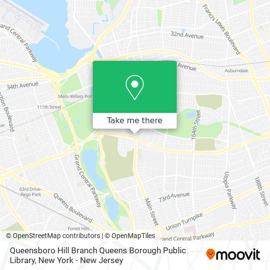Mapa de Queensboro Hill Branch Queens Borough Public Library