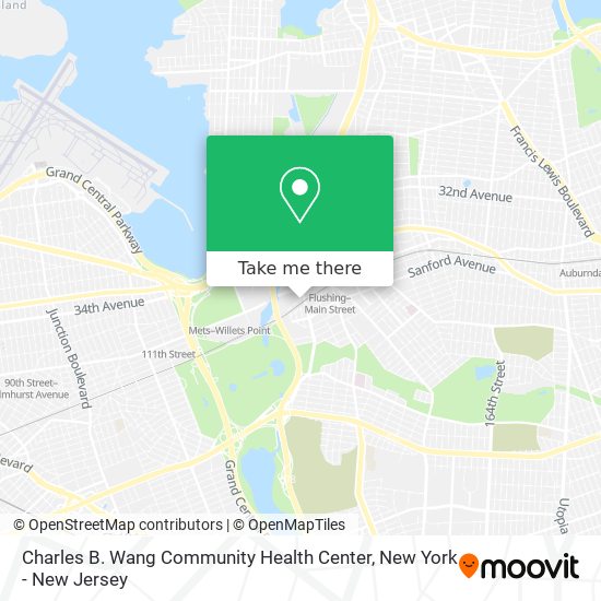 Mapa de Charles B. Wang Community Health Center