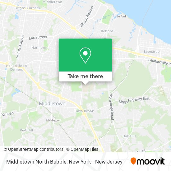 Mapa de Middletown North Bubble