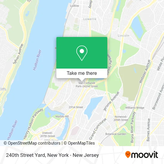 240th Street Yard map