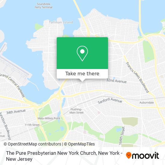 The Pure Presbyterian New York Church map