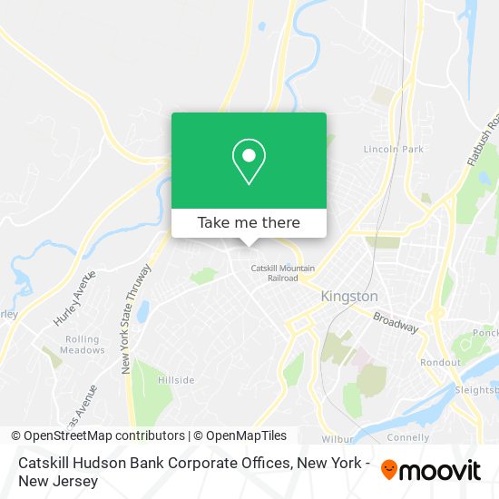 Mapa de Catskill Hudson Bank Corporate Offices