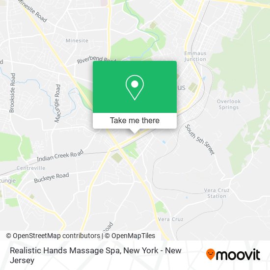 Realistic Hands Massage Spa map