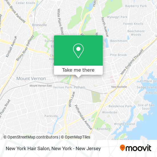 New York Hair Salon map