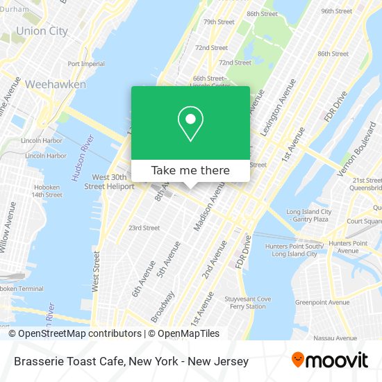 Mapa de Brasserie Toast Cafe