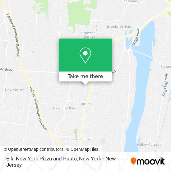 Ella New York Pizza and Pasta map