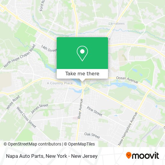 Napa Auto Parts map