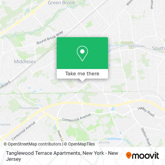 Mapa de Tanglewood Terrace Apartments