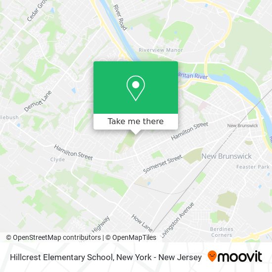 Mapa de Hillcrest Elementary School