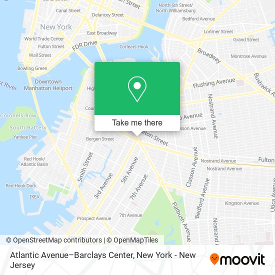 Mapa de Atlantic Avenue–Barclays Center