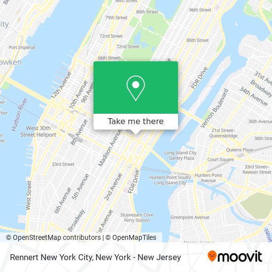 Mapa de Rennert New York City