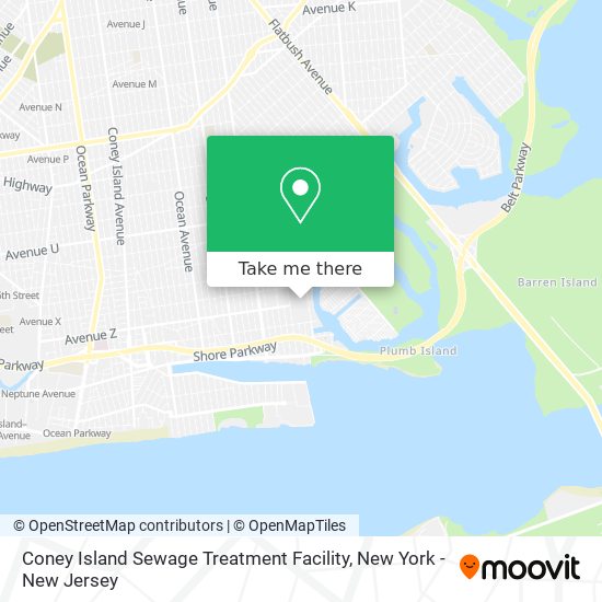 Coney Island Sewage Treatment Facility map