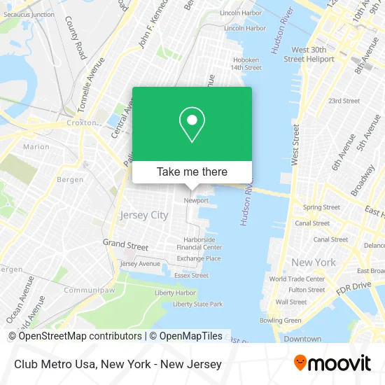 Club Metro Usa map