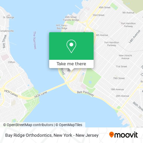 Bay Ridge Orthodontics map