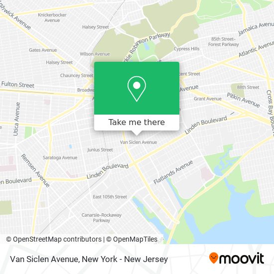 Van Siclen Avenue map