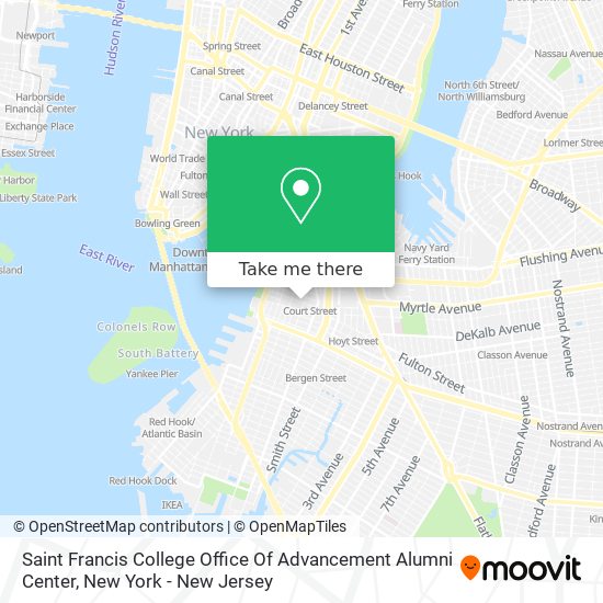 Mapa de Saint Francis College Office Of Advancement Alumni Center