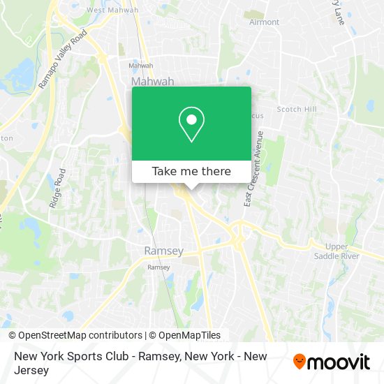 New York Sports Club - Ramsey map