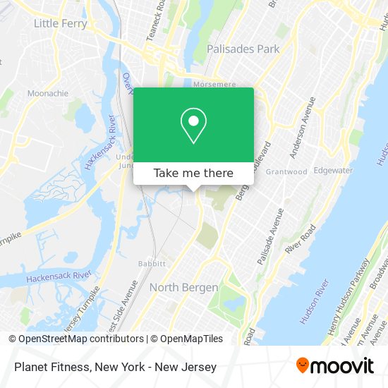 Planet Fitness map