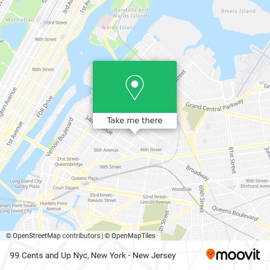 Mapa de 99 Cents and Up Nyc