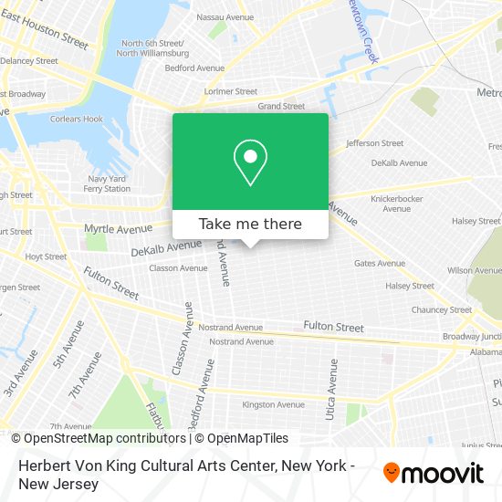 Herbert Von King Cultural Arts Center map