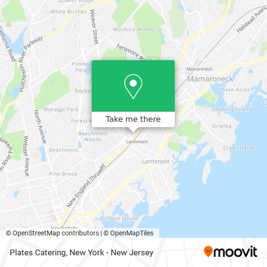 Plates Catering map