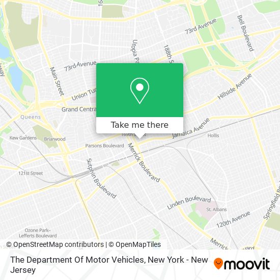 The Department Of Motor Vehicles map