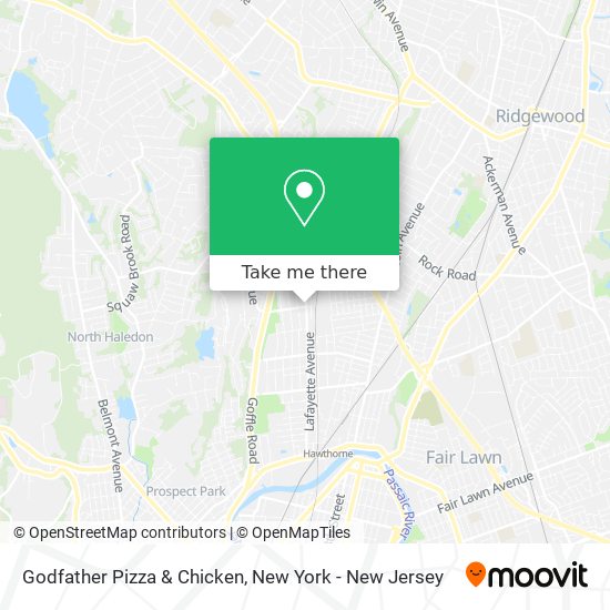 Mapa de Godfather Pizza & Chicken