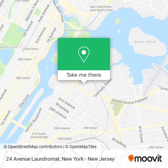24 Avenue Laundromat map