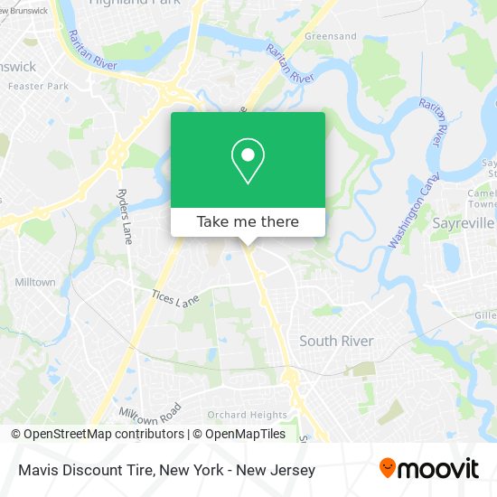 Mapa de Mavis Discount Tire