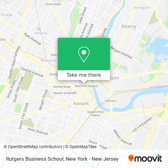 Mapa de Rutgers Business School