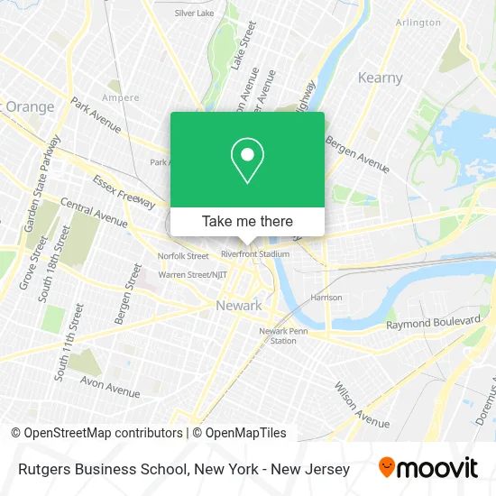 Rutgers Business School map