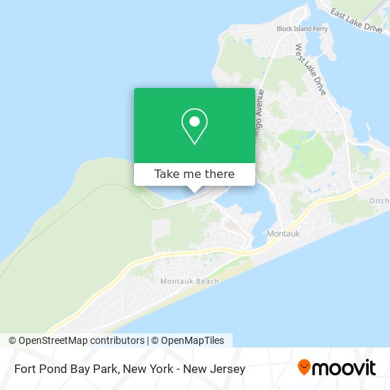 Fort Pond Bay Park map