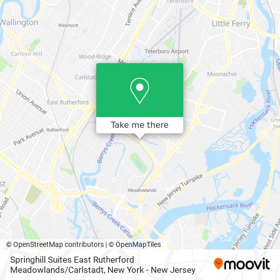 Springhill Suites East Rutherford Meadowlands / Carlstadt map