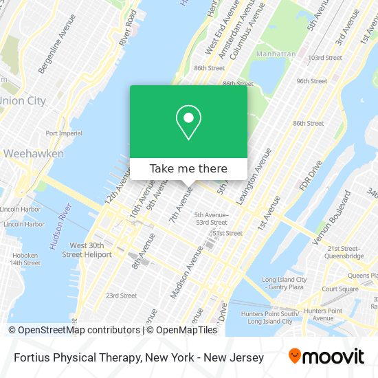 Mapa de Fortius Physical Therapy