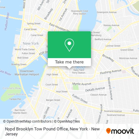 Mapa de Nypd Brooklyn Tow Pound Office