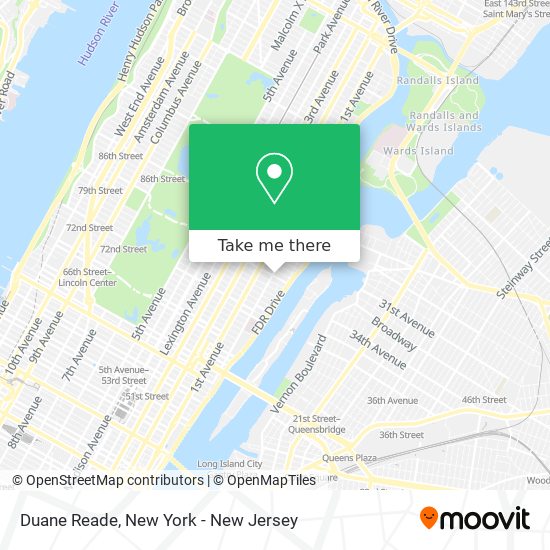 Duane Reade map