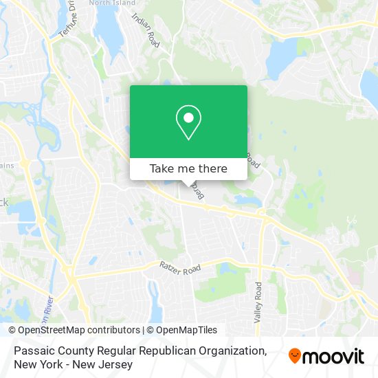 Mapa de Passaic County Regular Republican Organization