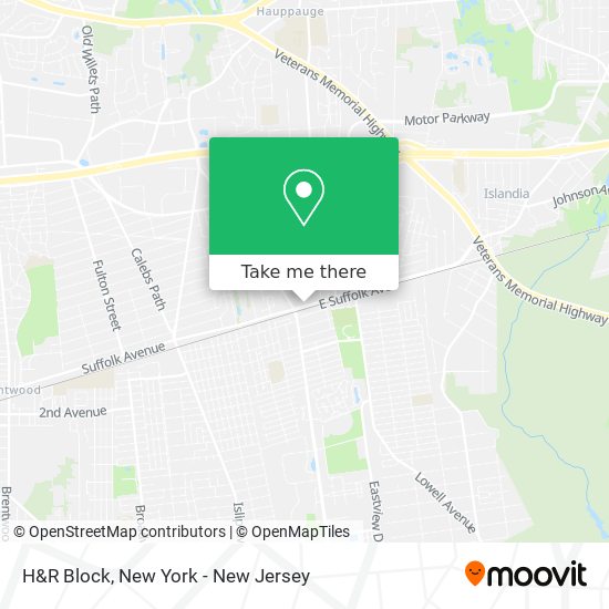 H&R Block map