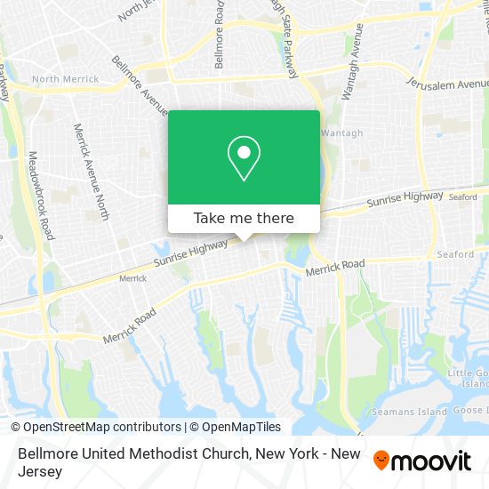 Bellmore United Methodist Church map