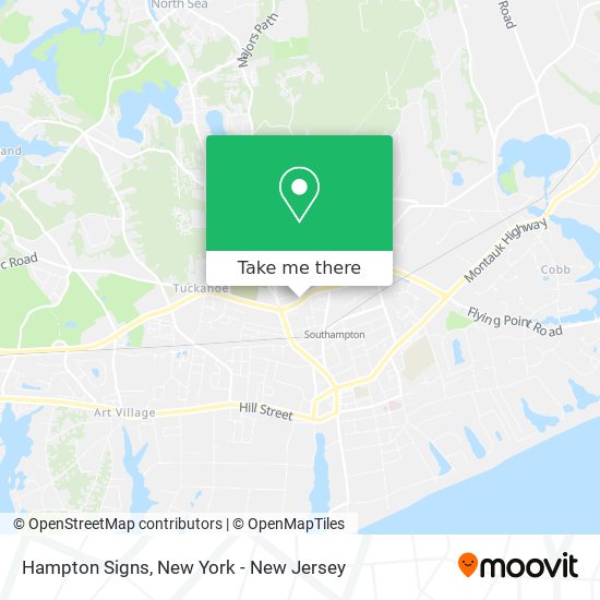 Hampton Signs map